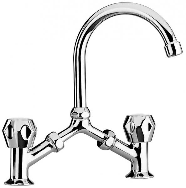Photo MELANGEUR DE LAVABO A PONT | Ref : TZCR215A