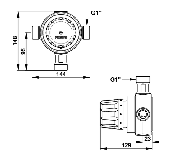 Vignette 2 produit Mitigeur Prestotherm 84l | Ref : 84007