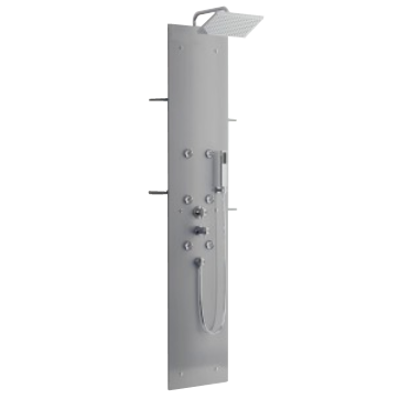 Photo Colonne Aquaglass acier version hydromassante | Ref : CD220A