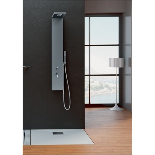 Photo Colonne Aquastyle inox bross thermostatique | Ref : CD311