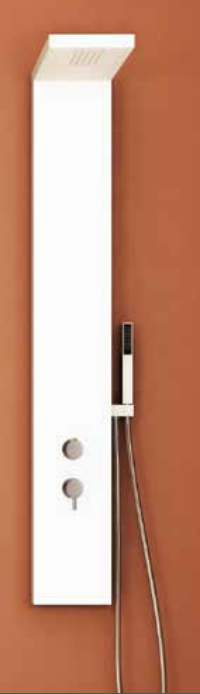 Photo Colonne Aquastyle blanc mat thermostatique | Ref : CD312