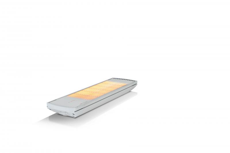 Photo chauffage Outdoor Heatscope spot radio 1600w blanc | Ref : MHSSP1600WT10
