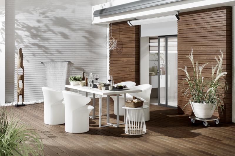 Vignette 2 produit Radiant infrarouge exterieur HEATSTRIP 2400 BLANC | Ref : MHS2400W