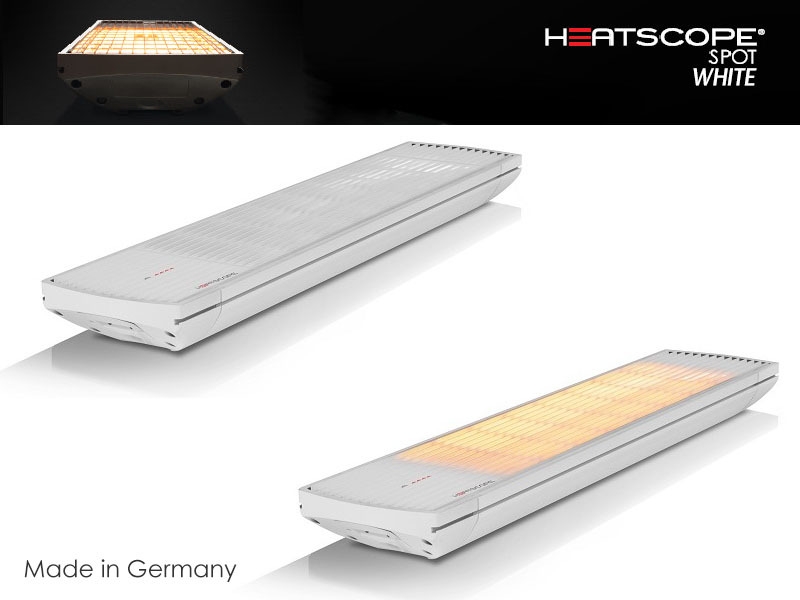 Vignette 3 produit Ref : MHSSP1600WT10 | chauffage Outdoor Heatscope spot radio 1600w blanc
