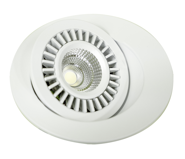 Photo DISCO Spot 7W blanc orientable & recouvrable CTC 2700/3000/4000K - 540 lm - Modle compatible RT 201 | Ref : 7WDL60WCTC