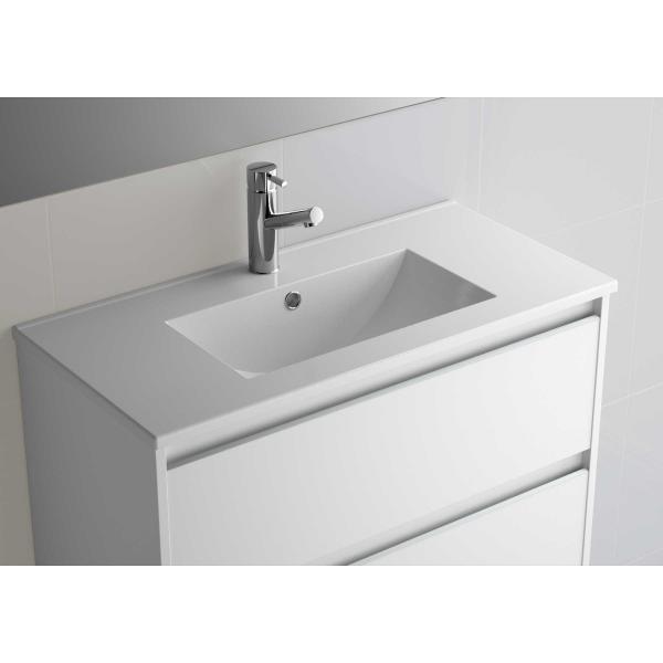 Photo Vasque Fond 40 IBERIA 510 EN PORCELAINE BLANCHE 510 x 20 x 395 mm | Ref : 21564