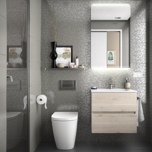 Photo Meuble FUSSION LINE 600 2 tiroirs  CH�NE NATUREL 598 x 540 x 450 mm | Ref : 23315