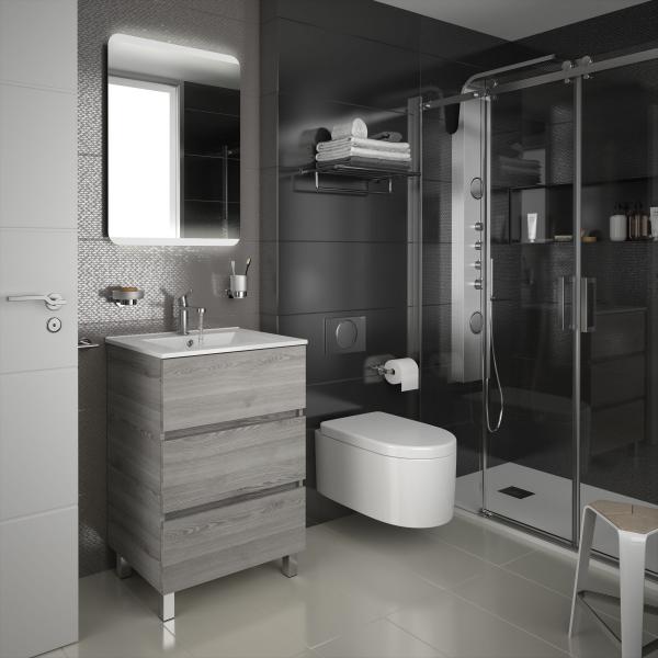 Photo Meuble FUSSION LINE 600 3 tiroirs  PIN BAH�A 598 x 868 x 450 mm | Ref : 26558