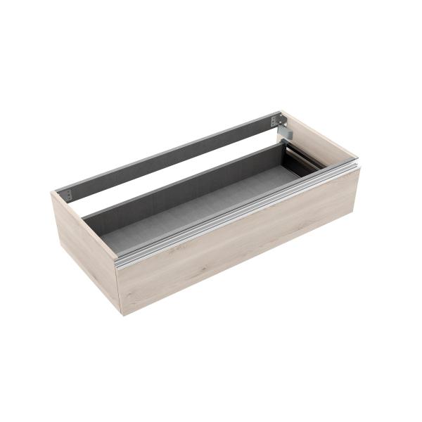 Photo COQUETTES SPIRIT 1200 1 tiroir mtallique CHNE NATUREL 1194 x 270 x 450 mm | Ref : 26629