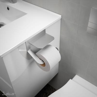 Photo Porte-rouleau avec couvercle MINIMAL CHROM | Ref : 86188