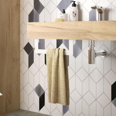 SALGAR Porte-serviettecompakt blanc mat 330 x 100 mm 26194