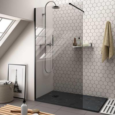 SALGAR Paroi de douche black heaven walk-in fum 800 - 1000 x 1950 mm 26359