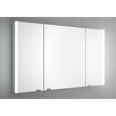 SALGAR Armoire alliance 1200 3 portes miroir double avec interrupteur et prise et lumi 83223