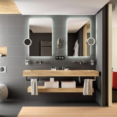 SALGAR Plan de toilette compakt 46 de 1801  2000 mm. avec deux grandes vasques intgr 83298