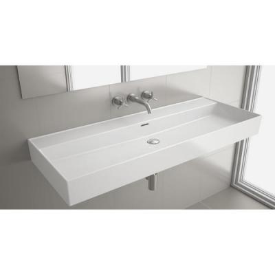 SALGAR Plan vasque veneto 1210 porcelaine blanche a vasque sans siphon. ni bonde de vid 85912