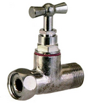 Photo ROBINET WC DROIT 3/8 CHR/MAT | Ref : 348-4E