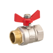 Photo Vanne papillon a boisseau sph�rique MF 1/2 - 15/21 | Ref : 429-8F