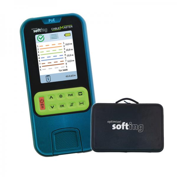 Photo SOFTING - KIT PoE Cable Master Testeur c�blage+piles chargeur Lithium | Ref : 2282275