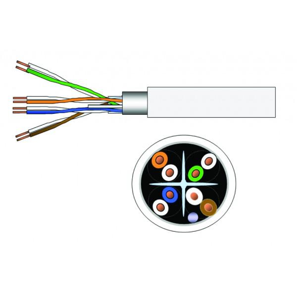Photo DRAKA - Cble F/UTP - LS0H - Cuivre -  Monobrin Cat 6 Blanc - 305 m | Ref : 3010052