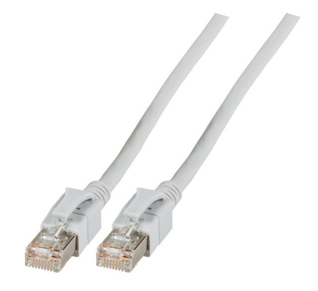 Photo Cordon RJ45 CAT6A S/FTP  reprage lumineux Gris - 3m | Ref : 9500015