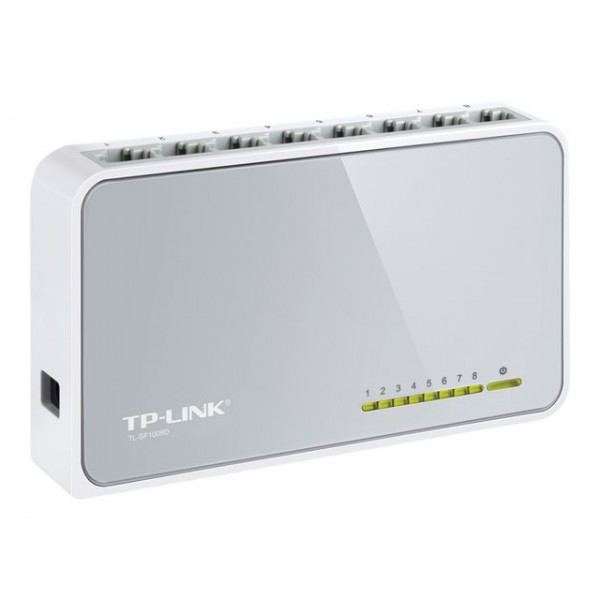 Vignette 2 produit TP-LINK Switch de bureau 8 ports Fast Ethernet 10/100 Mbps TL-SF1008D | Ref : 8270007