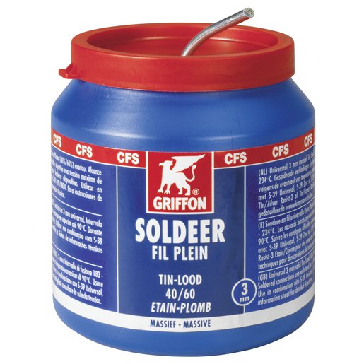 Photo Soudure étain/plb 40/60 500 G | Ref : 1236227