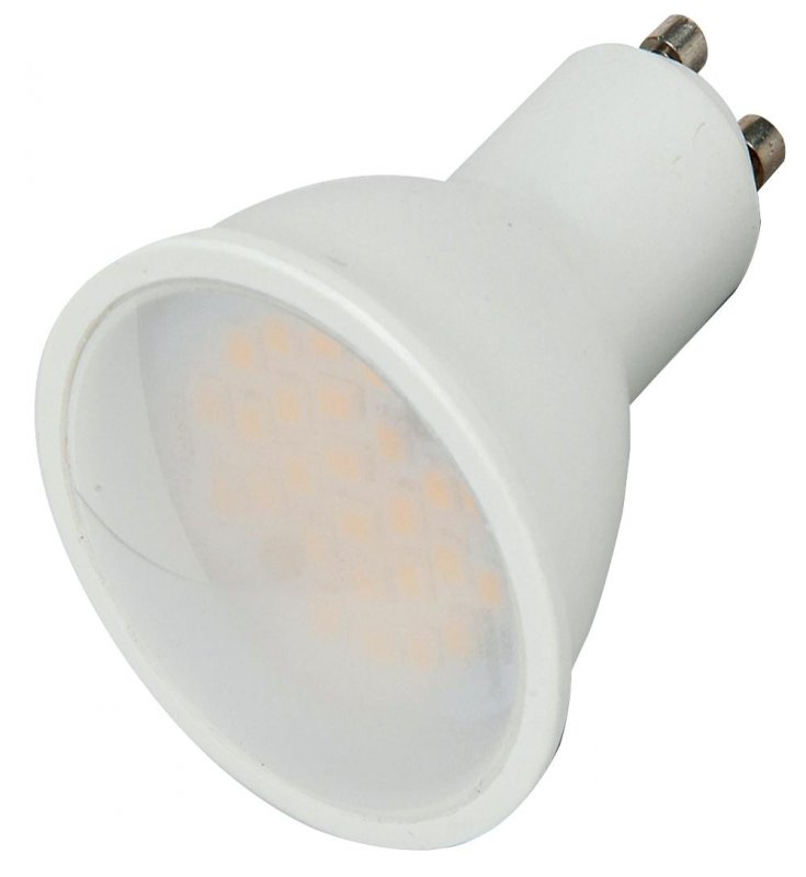 Photo LED Spotlight - 7W GU10 SMD White Plasti | Ref : VT-27791682
