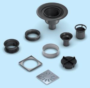 WEDIFRANCE Wedi fundo coulement point vertical dn 077000007