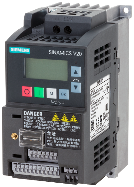 Photo SINAMICS V20, 1AC230V 0,75KW U | Ref : 6SL3210-5BB17-5UV1