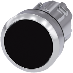 SIEMENS Bouton-poussoir, noir 3SU1050-0AB10-0AA0