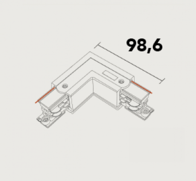 OGGILUCE SAS Trio angle 90 (blanc, externe) 7518051