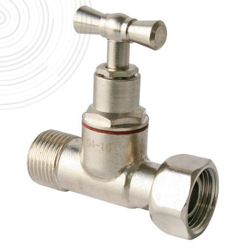 Photo Robinet nickele drt chasse 3/8 pres. et | Ref : 154-44