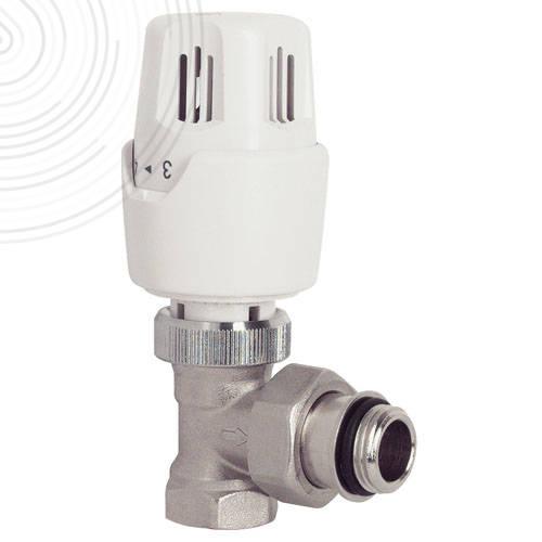 Photo Robinet thermostatique equerre  diltation de cire 15/21 | Ref : 2450-15