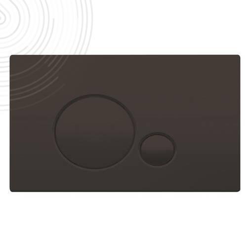 Photo Plaque de commande pour bati-support - Noire - 3/6 L  2 boutons poussoirs | Ref : 501513520