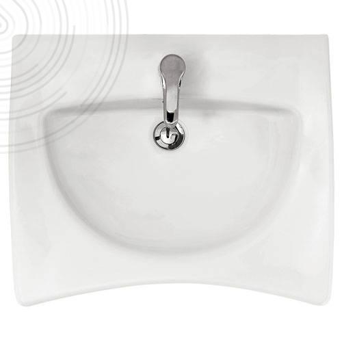 Photo Lavabo pmr blanc 60 x 55 | Ref : 7114