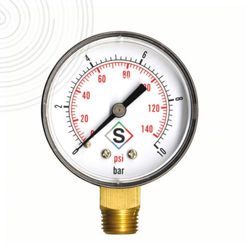 Photo Mano sec radial 8/13 diam 50 10 bar | Ref : 802-04