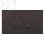 AYOR Water and Heating Solutions Plaque de commande pour bati-support - noire - 3/6 l  2 boutons poussoirs 501513520