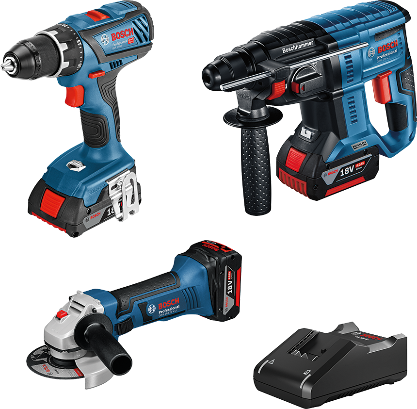 Photo COMBO KIT 3 OUTILS 18V : GSR + | Ref : 0615990M0S