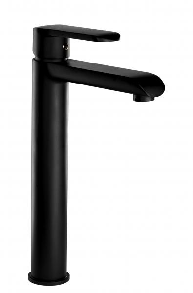 Photo Mitigeur monotrou lavabo rehausse Noir m | Ref : 11501.62/HAUT