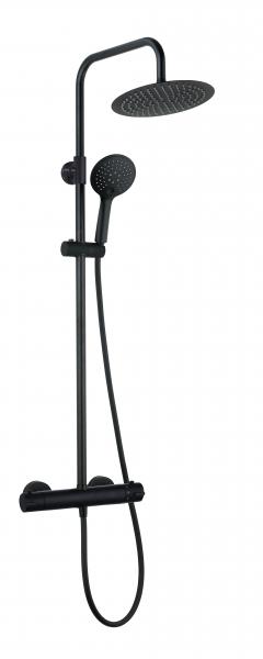 Photo Colonne thermostatique douche noir mat, | Ref : 41170.62/250