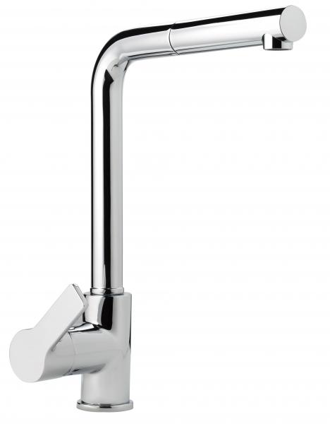 Photo Mitigeur monotrou evier chrome avec douc | Ref : 4751/HAUT