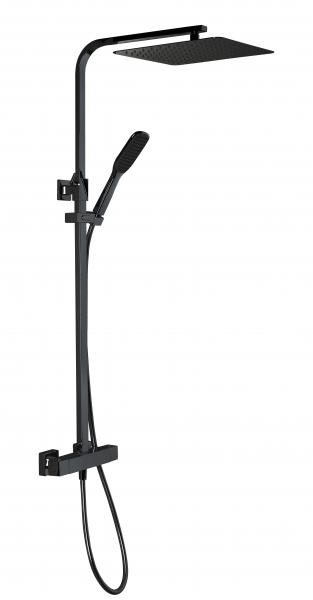 Photo Colonne Thermostat.douche Noir Mat, haut | Ref : CLT4800.62