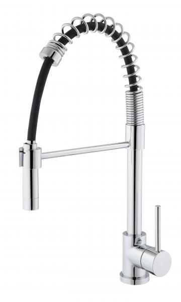 Photo Mitigeur monotrou evier haut chrome avec | Ref : CU671CR10XZ