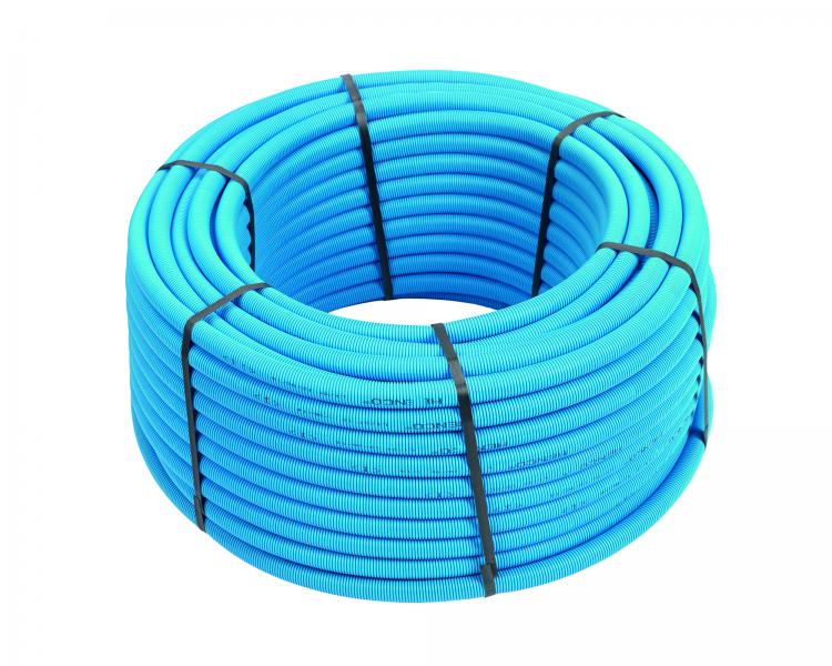 Photo HENCO-TUYAU RIXC 20X2 AVEC GAINE BLEU 100M | Ref : 100-R20MB