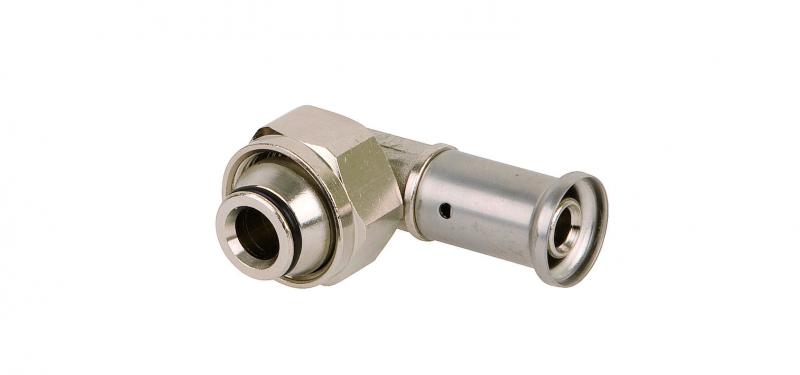 Photo RACCORD. AVEC RACC. � VISSER EUROC, NICKELE,COUDE 90� 16X3/4 | Ref : 33P-1605