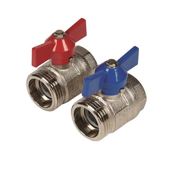 Photo VANNE SPHERIQUE 1"X1" ET JOINT,NICKELE B+R | Ref : UFH-BM0606-VN
