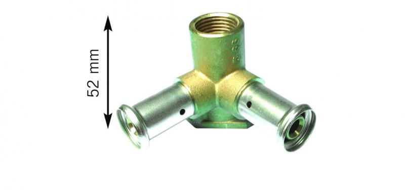 Photo DOUBLE CULASSE POUR SANITAIRE FEMELLE 16X1/2X16 | Ref : 3P-160416