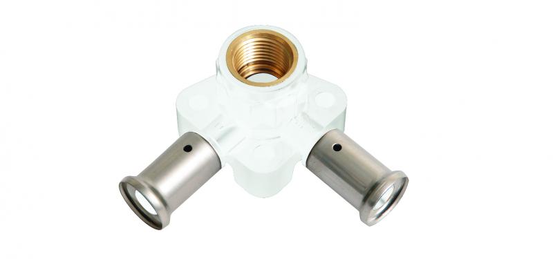 Photo CULASSE DOUBLE POUR SANITAIR,MODELE COURT 16X1/2 X16 | Ref : 3PKW-160416