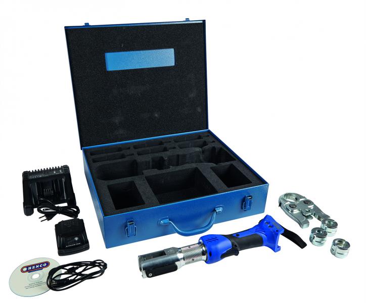 Photo MACH. SERTIR HYDR.+BOTE+CHARGEUR+BAT.18V+PINCE+TH 16,20,26 | Ref : M-BMINI3