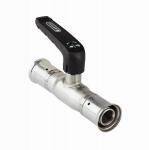HENCO Vanne  sphere inoxydable avec manche,2x  sertir 20 BAP-FFV2020